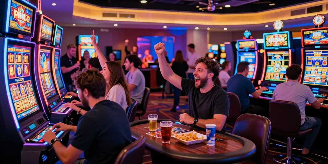 Casino scene showcasing players enjoying games at https://oadbyremembers.org.uk, featuring vibrant atmosphere and celebration.
