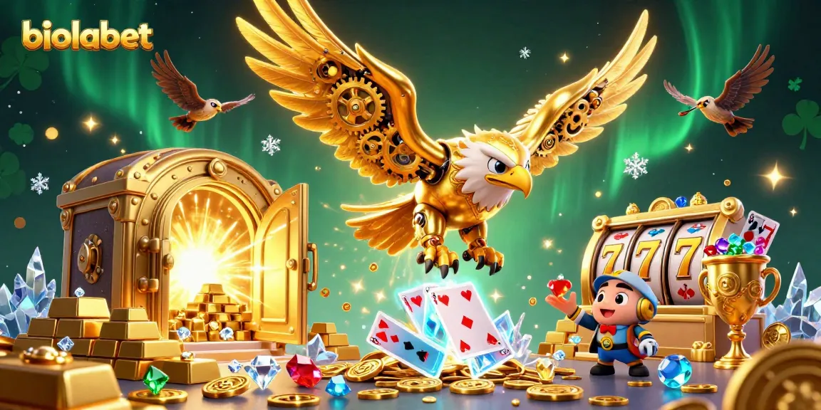 Gabungkan slot online gacor terbaik, permainan menarik, dan fitur Maxwin di biolabet dalam ilustrasi kasino yang mendorong keberuntungan.