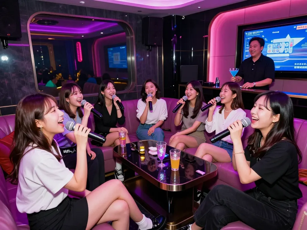 럭셔리 인테리어와 활기찬 엔터테인먼트를 갖춘 강남달토 노래방의 생동감 넘치는 분위기를 경험하세요.