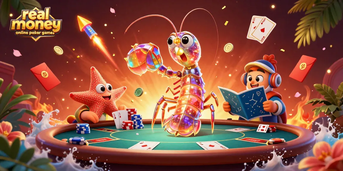 Engage in real money online poker games with dynamic characters and vibrant visuals.