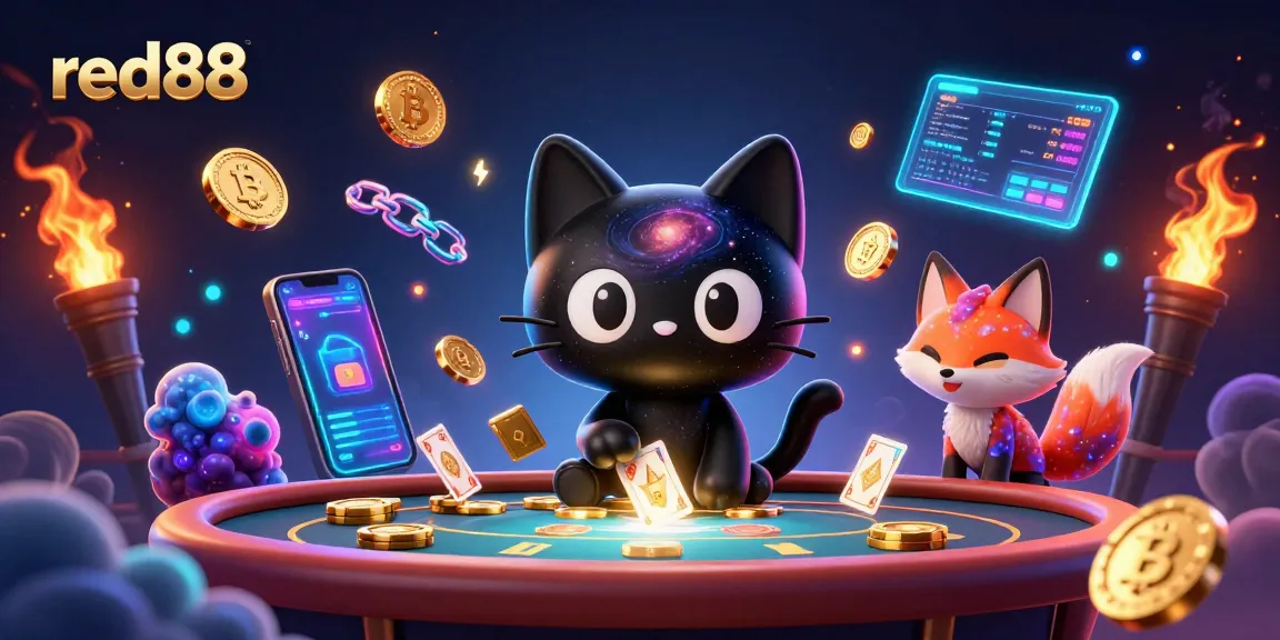 Experience thrilling gameplay at red88 with a cosmic twist, featuring dynamic characters and crypto elements.