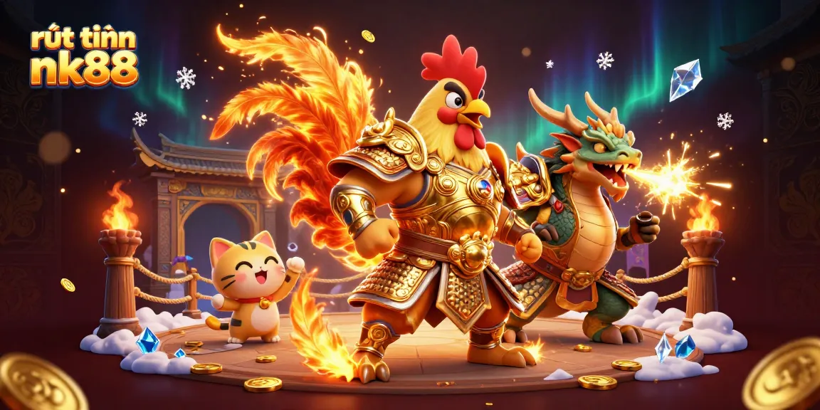 Experience the excitement of rút tiền nk88 with dynamic characters and vibrant casino elements