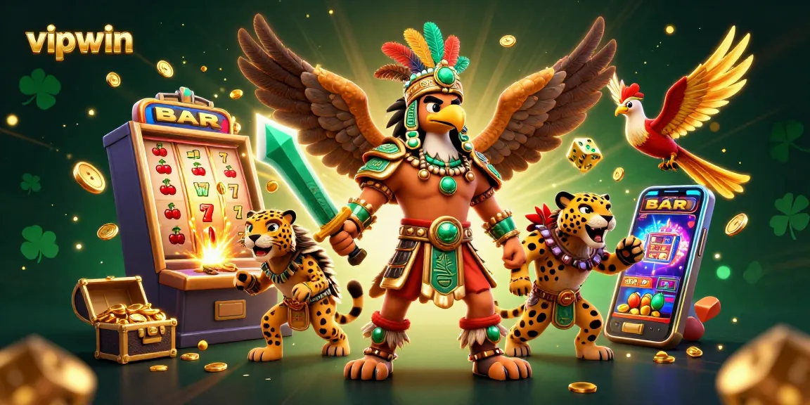 Engage in thrilling gameplay at vipwin with vibrant 3D casino characters and slot machines exploding with prizes.