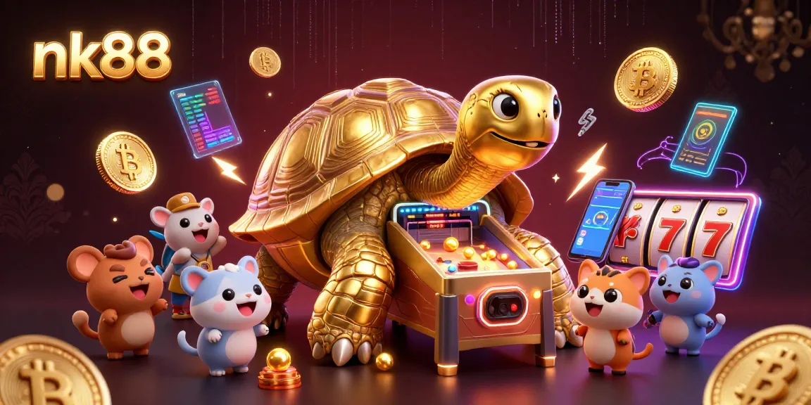Engage in exciting gameplay at nk88 with vibrant slots and a unique tortoise pinball machine.