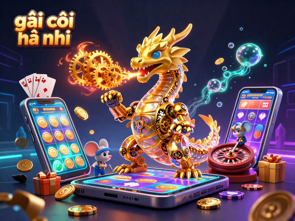 Experience the vibrant energy of gái gọi hà nội with captivating golden dragon and lively casino elements.