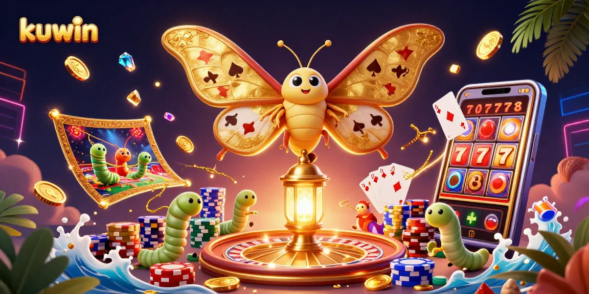 Kuwin showcases thrilling gaming with unique 3D casino elements and vibrant illustrations.