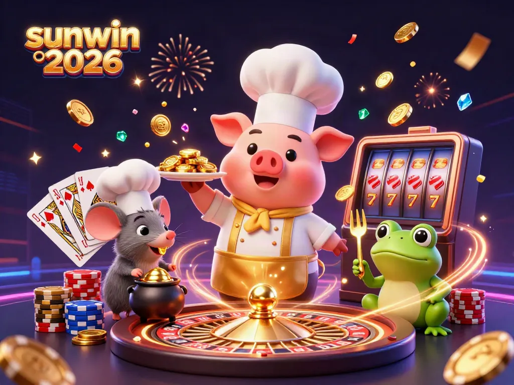 Engage in thrilling gameplay with sunwin 2026, featuring cartoon characters in an exciting casino atmosphere.