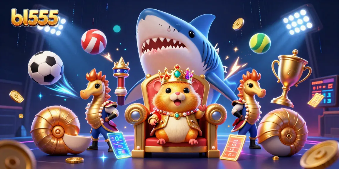 Experience exciting sports betting action at BL555 featuring dynamic characters and game elements.