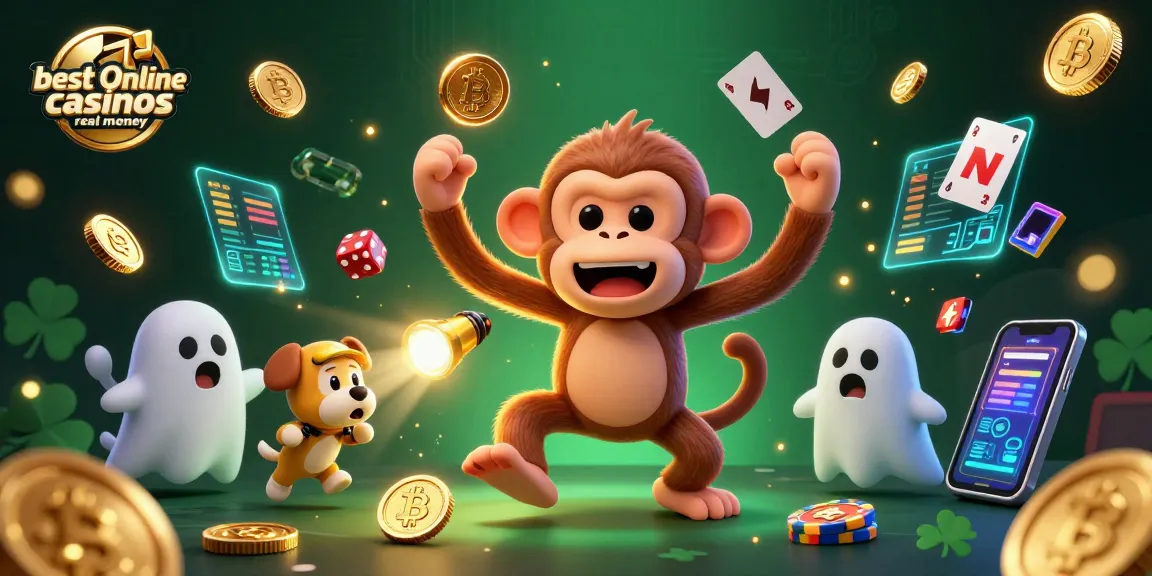 Experience the thrill of the best online casinos real money with exciting 3D characters in a vibrant scene.