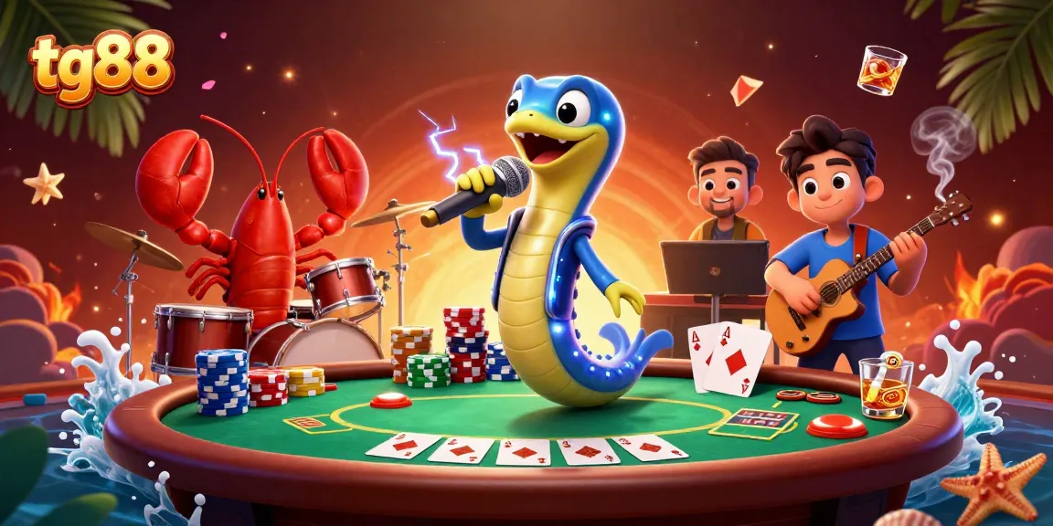 Engage with exciting games at tg88 featuring electric eel DJ, lobster drummer, and seahorse guitarist.