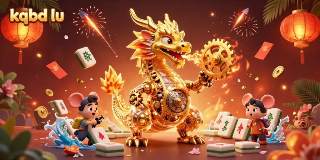 Experience thrilling gameplay with kqbd lu in a vibrant 3D scene featuring a golden dragon and dynamic casino elements.