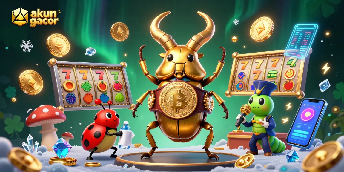 Engage in akuns slot gacor action surrounded by vibrant 3D casino elements and characters.