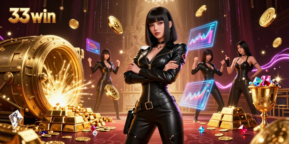 Experience thrilling wins with 33 win at our ultra-detailed casino illustration showcasing vibrant gaming elements.